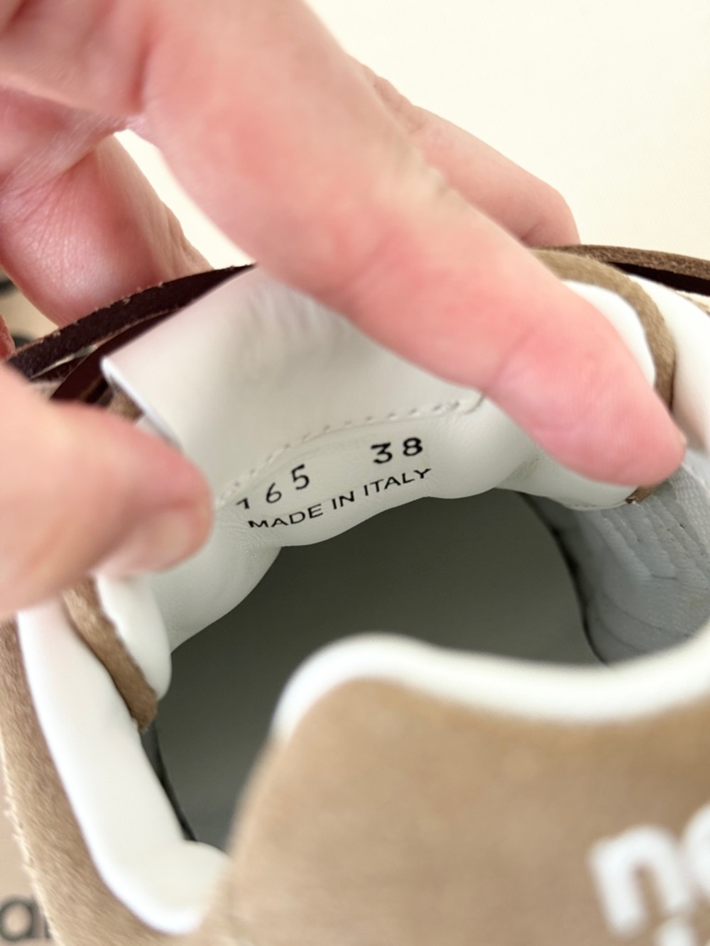 ✨NEW✨MIU MIU Women’s New Balance X Miu Miu 530 SL Suede Sneakers - Ecru / EU 38 - Picture 14 of 16